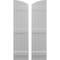Ekena Millwork Americraft 4-Board (3 Batten) Wood Joined Board-n-Batten Shutters w/ Ellipt Top, ARW401BE414X77PRH ARW401BE414X77PRH - alternate 1